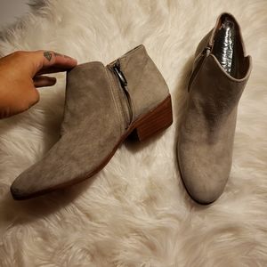 Sam Edelman Petty Putty Suede Ankle Boots Sz 10